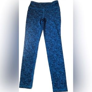 Blue Patterned Leggings